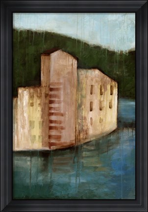 Framed Coastal Villa I Print
