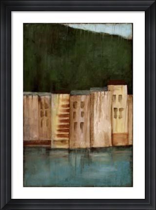 Framed Coastal Villa II Print