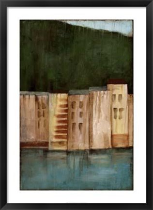 Framed Coastal Villa II Print