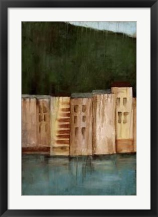 Framed Coastal Villa II Print