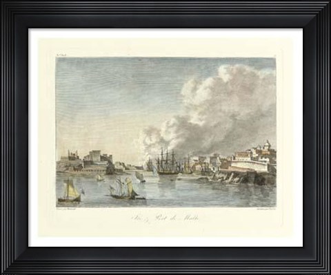 Framed Port Villa I Print