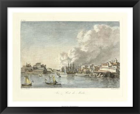 Framed Port Villa I Print