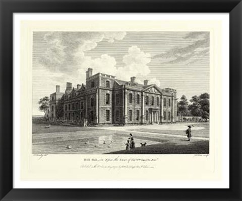 Framed Hill Hall In Essex Print