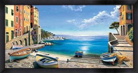 Framed Il Porticciolo Print