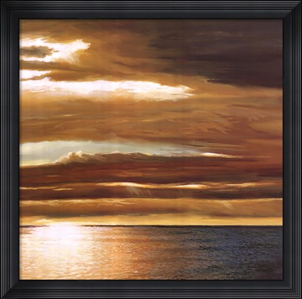 Framed Reflections on the Sea II Print