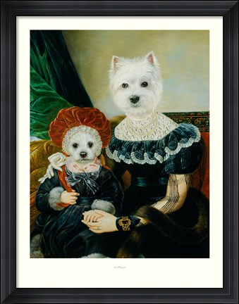 Framed Les Princesses Print