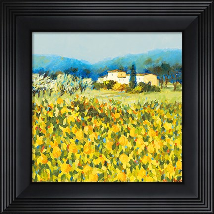 Framed Lemon Grove, Tuscany Print
