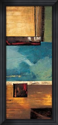 Framed World View I Print
