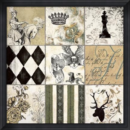 Framed Baroque I Print