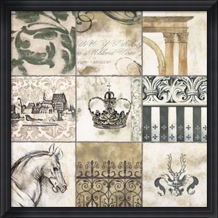 Framed Baroque II Print