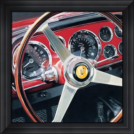 Framed Rosso Corsa Print
