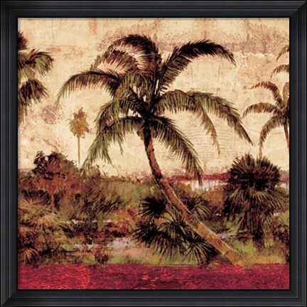 Framed Palmas I Print