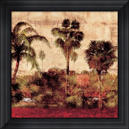 Framed Palmas II Print