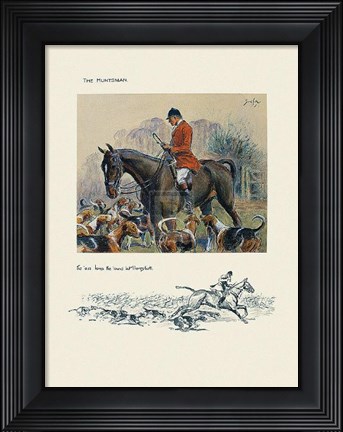 Framed Hunts Man Print