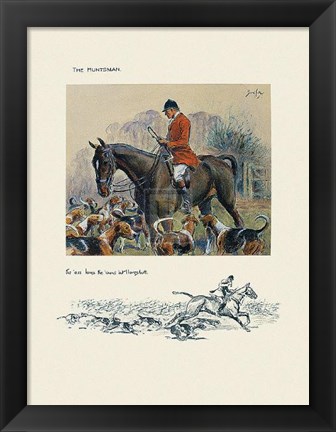 Framed Hunts Man Print