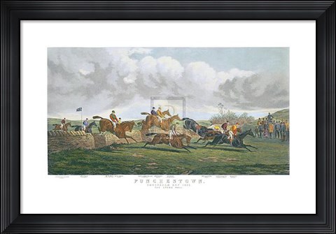 Framed Stone Wall, Punchestown Print
