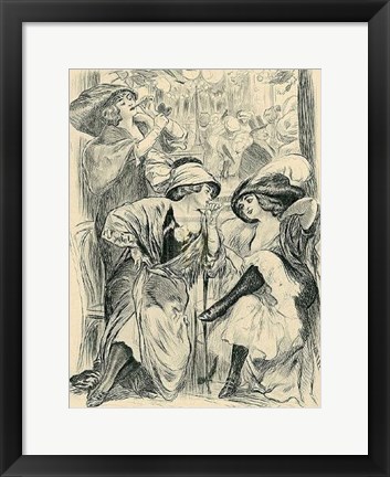 Framed Au Jardin De Paris Print