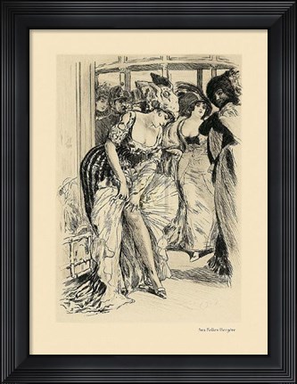 Framed Aux Folies Bergere Print