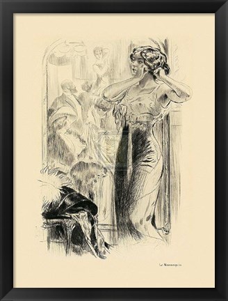 Framed Le Mannequin Print