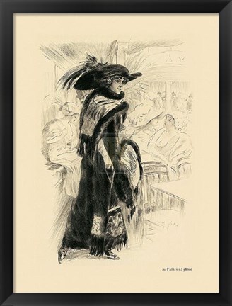 Framed Au Palais De Glace Print