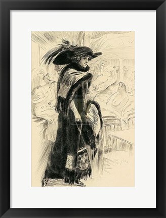 Framed Au Palais De Glace Print