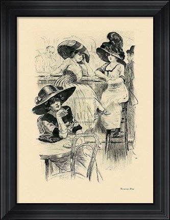 Framed Maxim's Bar Print