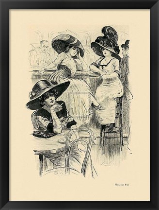 Framed Maxim&#39;s Bar Print