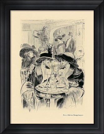 Framed Five O'clock Tea Rumpelmayer Print