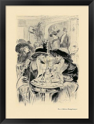 Framed Five O&#39;clock Tea Rumpelmayer Print