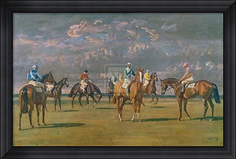 Framed Before the Start Print