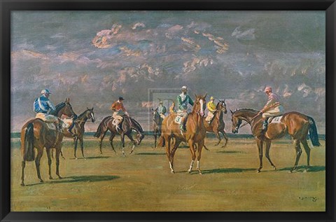 Framed Before the Start Print