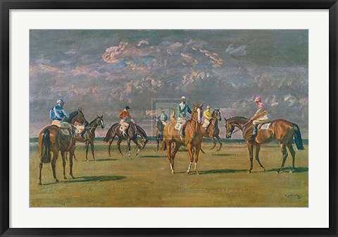 Framed Before the Start Print