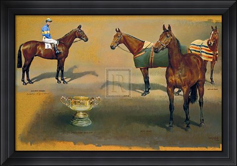 Framed Triple Winners of the Cheltenham Print