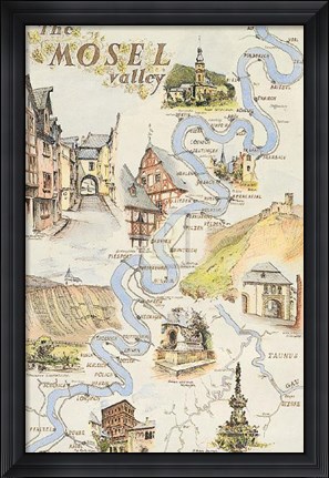 Framed Mosel Valley Print