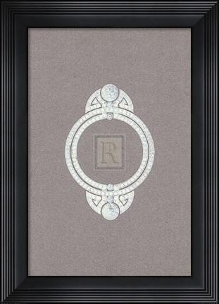 Framed Jewellery Designs II Print