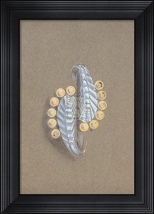 Framed Jewellery Designs V Print