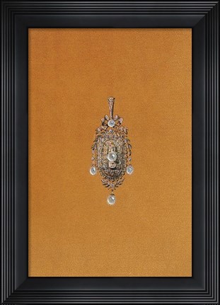 Framed Jewellery Designs VII Print