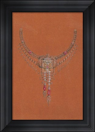 Framed Jewellery Designs IX Print