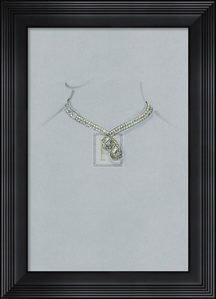 Framed Jewellery Designs XI Print