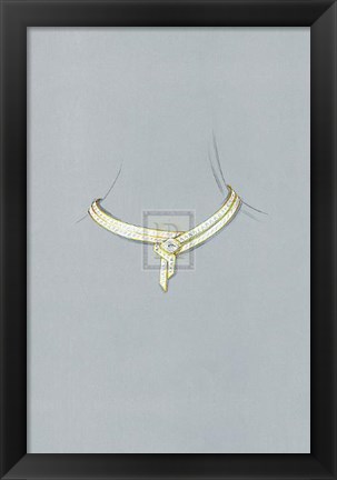 Framed Jewellery Designs XII Print