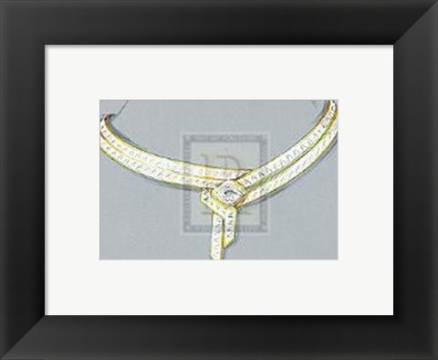 Framed Jewellery Designs XII Print