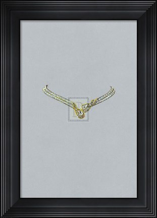 Framed Jewellery Designs XIV Print