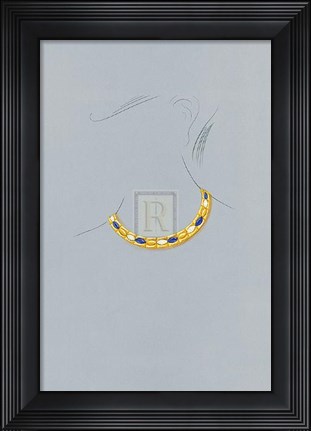 Framed Jewellery Designs XV Print