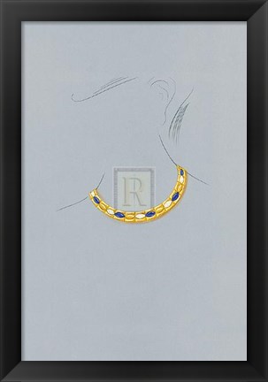 Framed Jewellery Designs XV Print