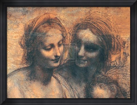 Framed Virgin and Child Print