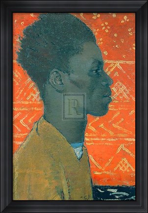 Framed Negroin Profile Print