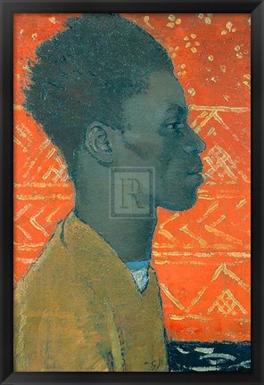 Framed Negroin Profile Print