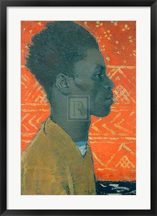Framed Negroin Profile Print