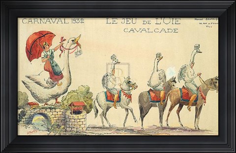 Framed Carnaval De Nice, 1932 Print