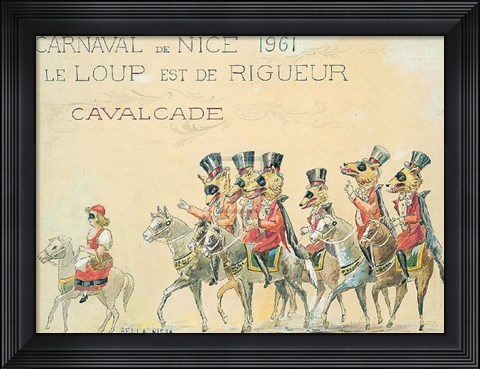 Framed Carnaval De Nice (Le Loup), 1961 Print